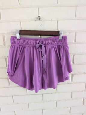 Free People Movement S On Point Skort Purple And Pink Athletic Flowy Skirt Short